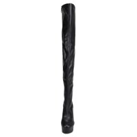 Erogance D3063 Stretch PU Schwarz